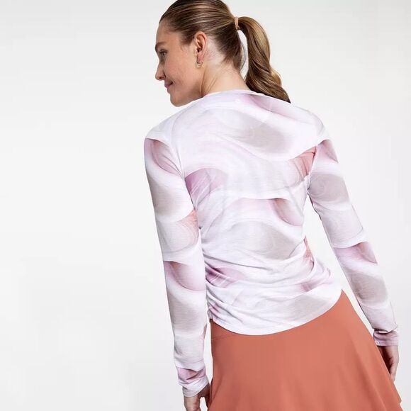 CALIA Women's Tissue Texture Long Sleeve Golf Crew NEW NWT - Picture 2 of 9